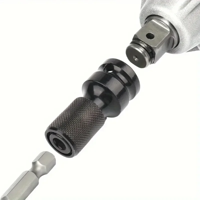 1pc Impact Wrench To Drill Adapter 1/2 To 1/4 Hex Converter Socket Extension Bit Holder for Electric Wrench and Power Tools
1pc Impact Wrench To Drill Adapter 1/2 To 1/4 Hex Converter Socket Extension Bit Holder for Electric Wrench and Power Tools