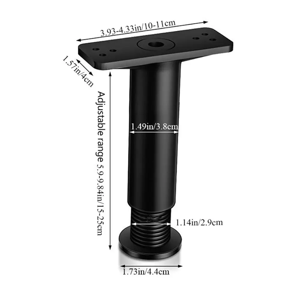 Black Metal for Chair Table Adjustable Load Bearing Heightening Bearing Bracket Sofa Leg Floor Protector Bed Beam Support
Black Metal for Chair Table Adjustable Load Bearing Heightening Bearing Bracket Sofa Leg Floor Protector Bed Beam Support
