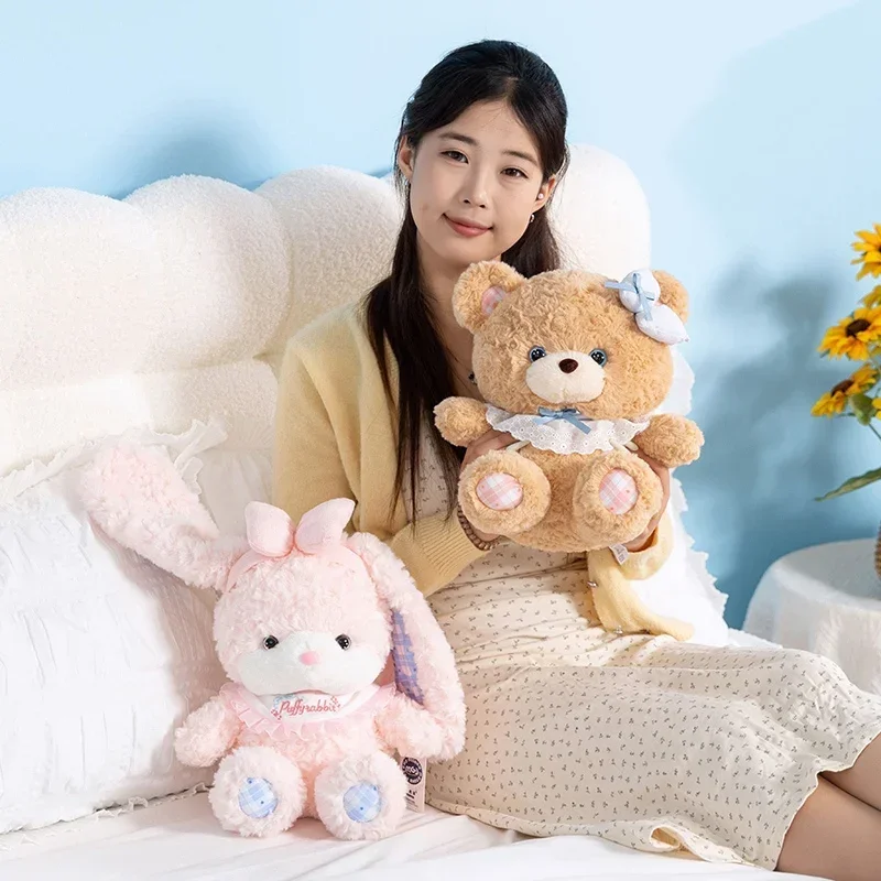 New Cartoon Baby Bear Rabbit Plush Toys Elegant Bow Bib Animal Doll Gentle Appease Doll Sweet Valentine's Day Gift Party Decor
New Cartoon Baby Bear Rabbit Plush Toys Elegant Bow Bib Animal Doll Gentle Appease Doll Sweet Valentine's Day Gift Party Decor