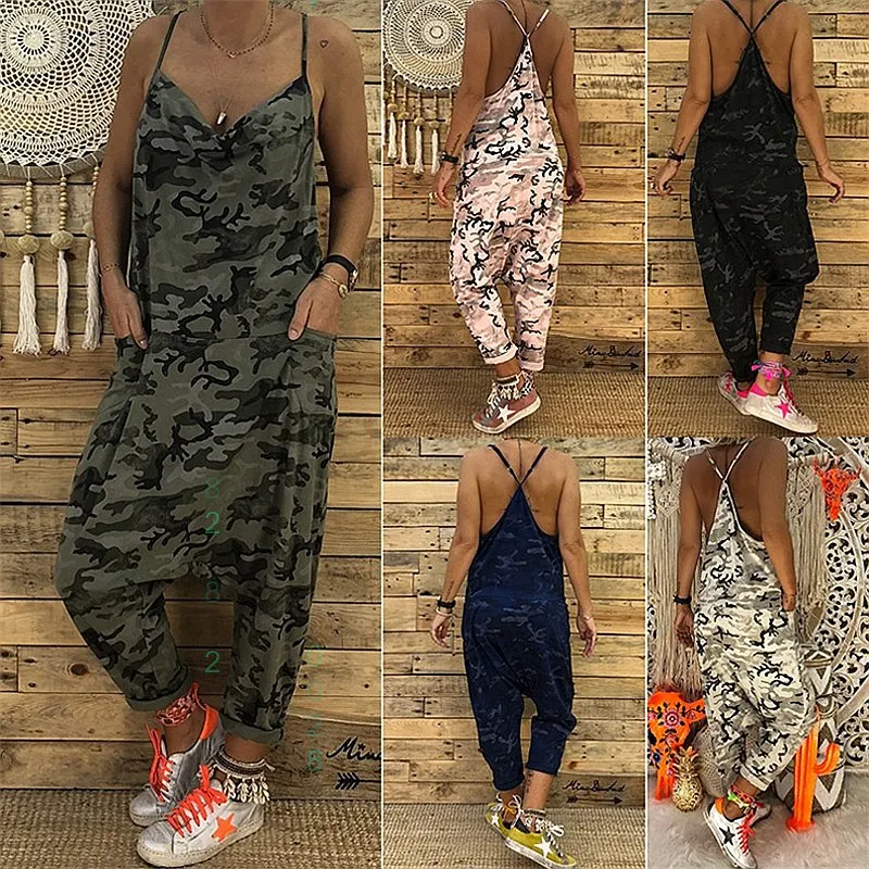 Boho Floral Print Overall Jumpsuit Playsuit Wide Leg Pants Summer Beach Loose Fit Jumpsuits
Boho Floral Print Overall Jumpsuit Playsuit Wide Leg Pants Summer Beach Loose Fit Jumpsuits