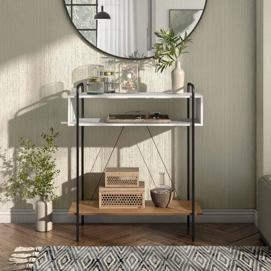 Shaye 2-Shelf Wood White Console Table
Shaye 2-Shelf Wood White Console Table