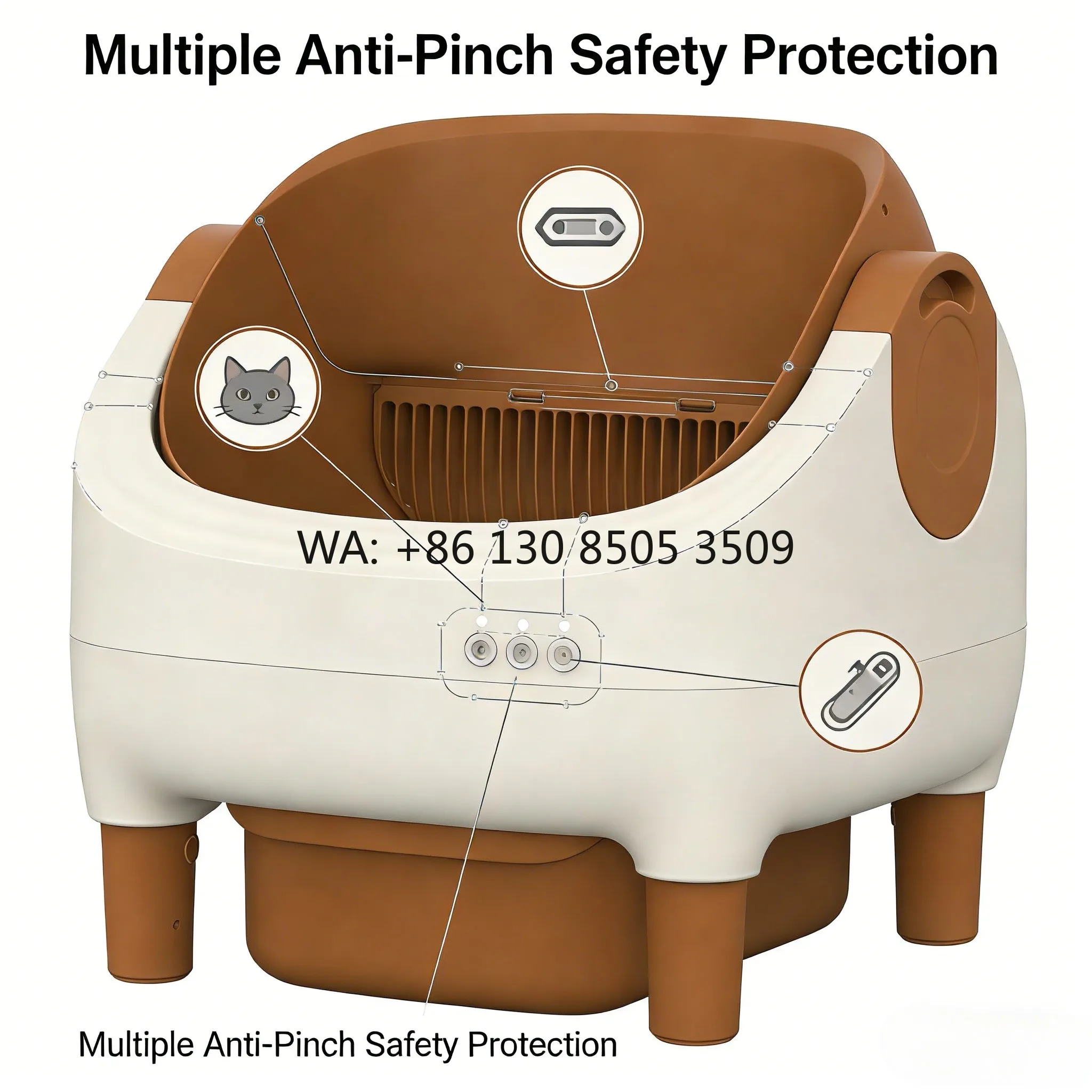 Trending Now Self Cleaning Auto Scooping Anti Pinch Protection Extra Large Interior Home APP Control Smart Cat Litter Box
Trending Now Self Cleaning Auto Scooping Anti Pinch Protection Extra Large Interior Home APP Control Smart Cat Litter Box