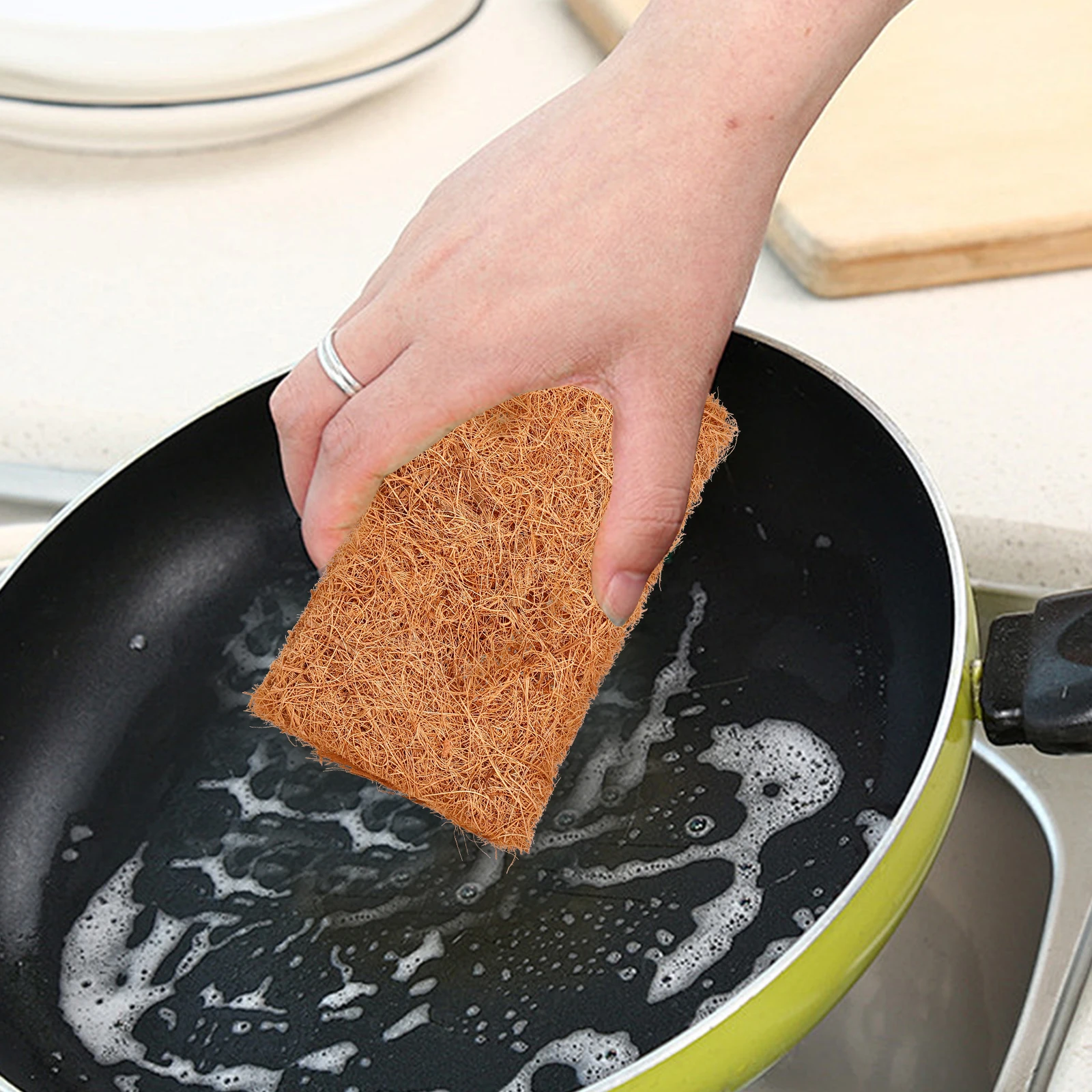 3pcs Dishwashing Sponge Scrubber Reusable Kitchen Cleaning Towel Long Lasting Multi Surface Use Washing Towels For Dishes
3pcs Dishwashing Sponge Scrubber Reusable Kitchen Cleaning Towel Long Lasting Multi Surface Use Washing Towels For Dishes