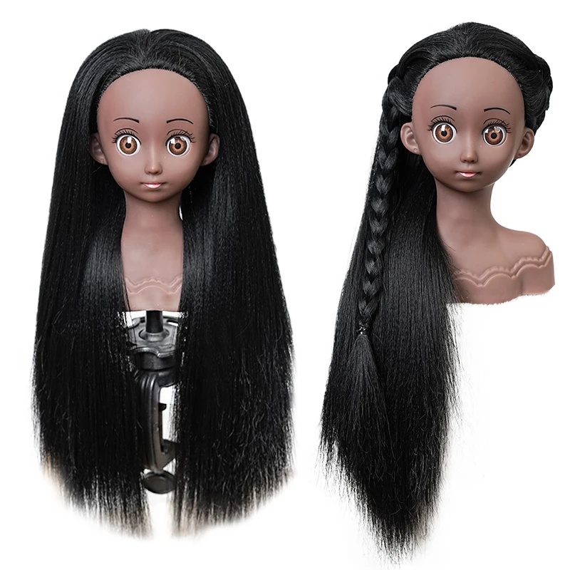 Black Straight Hair Cosmetology Mannequin Doll Head for Practice Braiding Styling Training Head Hair with Mount Hole
Black Straight Hair Cosmetology Mannequin Doll Head for Practice Braiding Styling Training Head Hair with Mount Hole