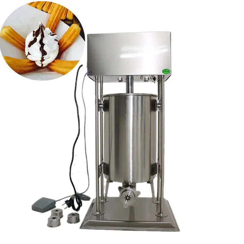 Stainless Steel Spanish Churros Maker Vertical Sausage Filler Meat Extruder Churro Making Machine Latin Fruit Machine
Stainless Steel Spanish Churros Maker Vertical Sausage Filler Meat Extruder Churro Making Machine Latin Fruit Machine