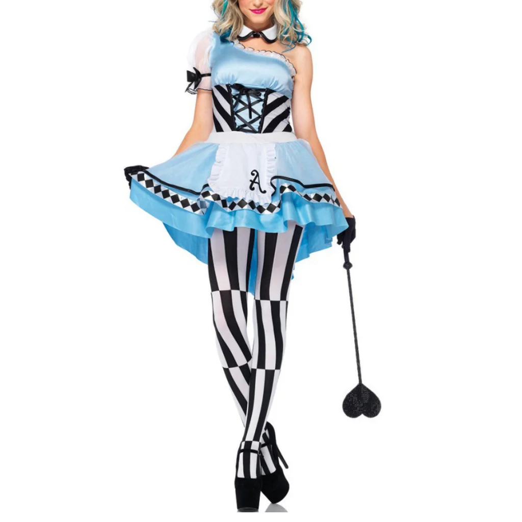 Alice Princess Dress Halloween Costume Women Sexy Maid Costume Carnival Game Party Uniform Ladies Role-Playing Servant Dress
Alice Princess Dress Halloween Costume Women Sexy Maid Costume Carnival Game Party Uniform Ladies Role-Playing Servant Dress