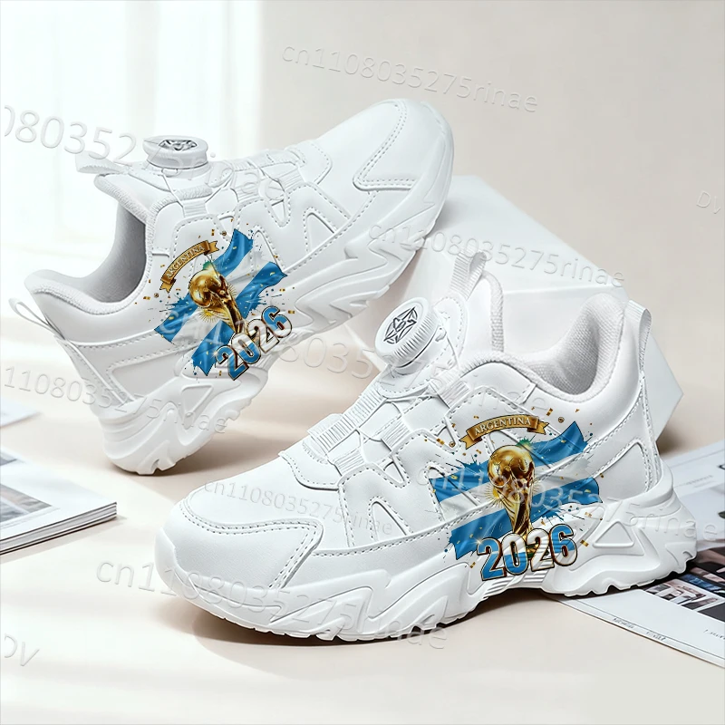 Argentina 2026 Football Match Design Youth Kids White Sneakers Boys Girls Arch Support Comfortable Breathable Zapatos in Stock
Argentina 2026 Football Match Design Youth Kids White Sneakers Boys Girls Arch Support Comfortable Breathable Zapatos in Stock