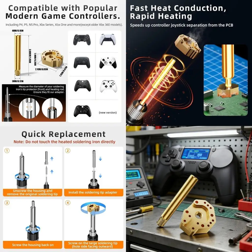 High Thermals Conductivity Soldering Iron Tip For Seamlessly Joystick Replacement In Gaming Devices
High Thermals Conductivity Soldering Iron Tip For Seamlessly Joystick Replacement In Gaming Devices