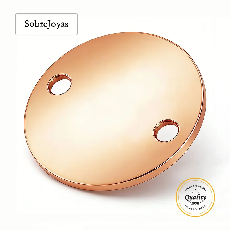 14K Rose Gold Filled Disc Stamping Blank Charms W/Two Holes Shiny Round Circle Tag Pendant Links Wholesale BULK DIY Findings
14K Rose Gold Filled Disc Stamping Blank Charms W/Two Holes Shiny Round Circle Tag Pendant Links Wholesale BULK DIY Findings