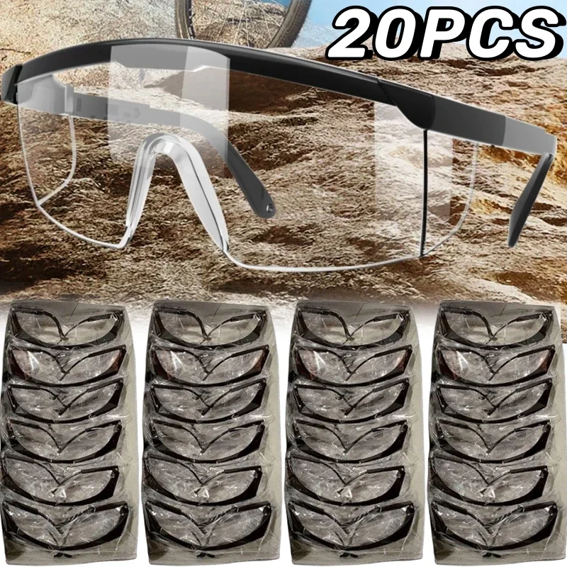 20PCS Work Safety Eye Protecting Glasses Goggles Industrial Anti-Splash Wind Dust Proof Glasses Motocross Cycling Glass Goggles
20PCS Work Safety Eye Protecting Glasses Goggles Industrial Anti-Splash Wind Dust Proof Glasses Motocross Cycling Glass Goggles
