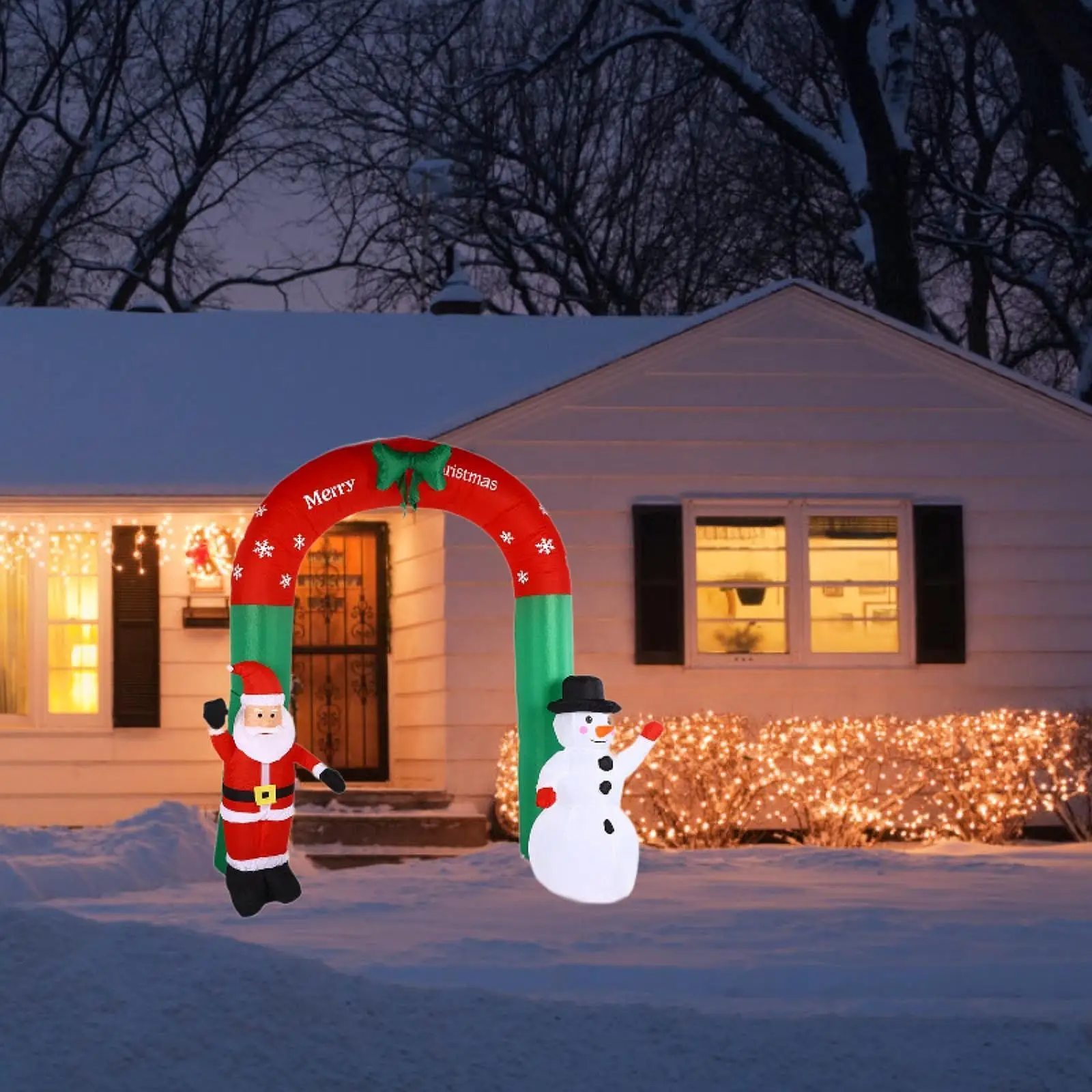 Christmas Inflatables Archway with Snowman Xmas Decor for Lawn Holiday Party
Christmas Inflatables Archway with Snowman Xmas Decor for Lawn Holiday Party