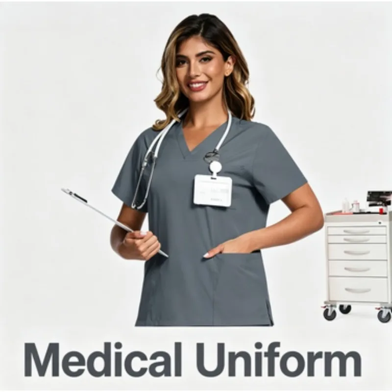 Scrub Suit Elastic Breathable Top & Pants Moisture-Wicking Casual Uniform for Clinic Vet or Pharmacy
Scrub Suit Elastic Breathable Top & Pants Moisture-Wicking Casual Uniform for Clinic Vet or Pharmacy