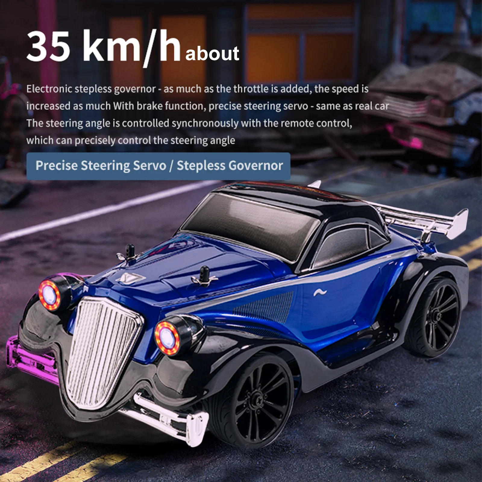 SCY16302 Remote Control Car Toy 1:16 Four Wheel Drive 2.4G High Speed RC Drift Car Electric Model Vintage Car Boy Toy Gift
SCY16302 Remote Control Car Toy 1:16 Four Wheel Drive 2.4G High Speed RC Drift Car Electric Model Vintage Car Boy Toy Gift