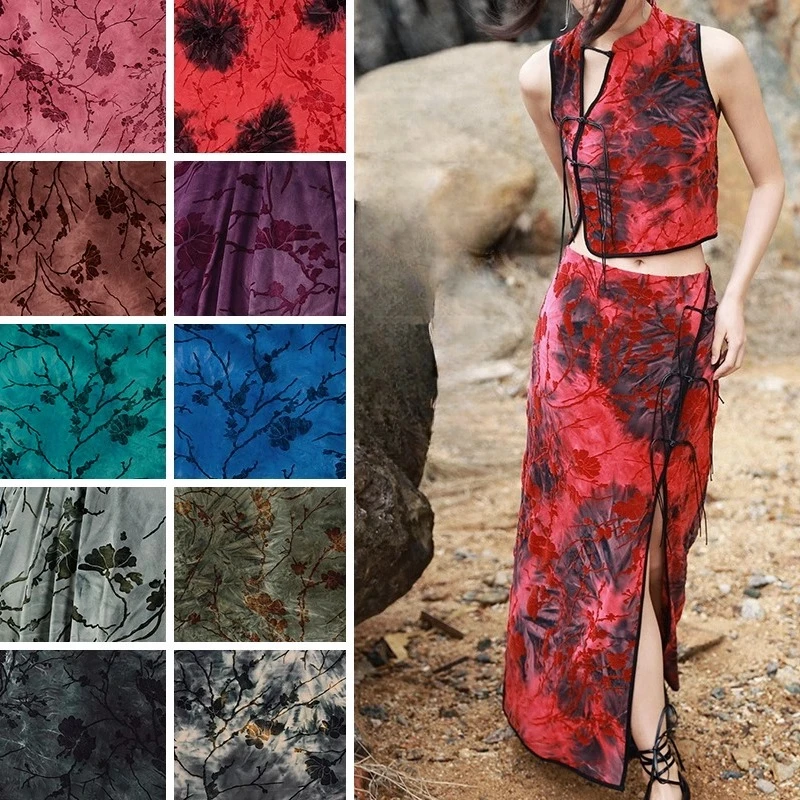 Флокированная ткань ручной работы 50x165 см, эластичный и удобный Cheongsam в национальном стиле ретро, юбка, ткань для дизайна платья.
Флокированная ткань ручной работы 50x165 см, эластичный и удобный Cheongsam в национальном стиле ретро, юбка, ткань для дизайна платья.
