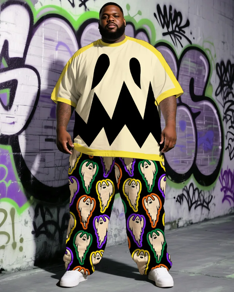 S-9XL Мужская рубашка и брюки больших размеров с принтом на тему Хэллоуина, комплект из двух предметов
S-9XL Мужская рубашка и брюки больших размеров с принтом на тему Хэллоуина, комплект из двух предметов