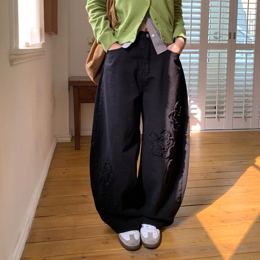 Balloon Pants Sponge Bouquet High Waist Wide Leg Jeans Casual Cotton Denim Plant Floral Print Four Seasons Elastic Waist No F...
Balloon Pants Sponge Bouquet High Waist Wide Leg Jeans Casual Cotton Denim Plant Floral Print Four Seasons Elastic Waist No F...