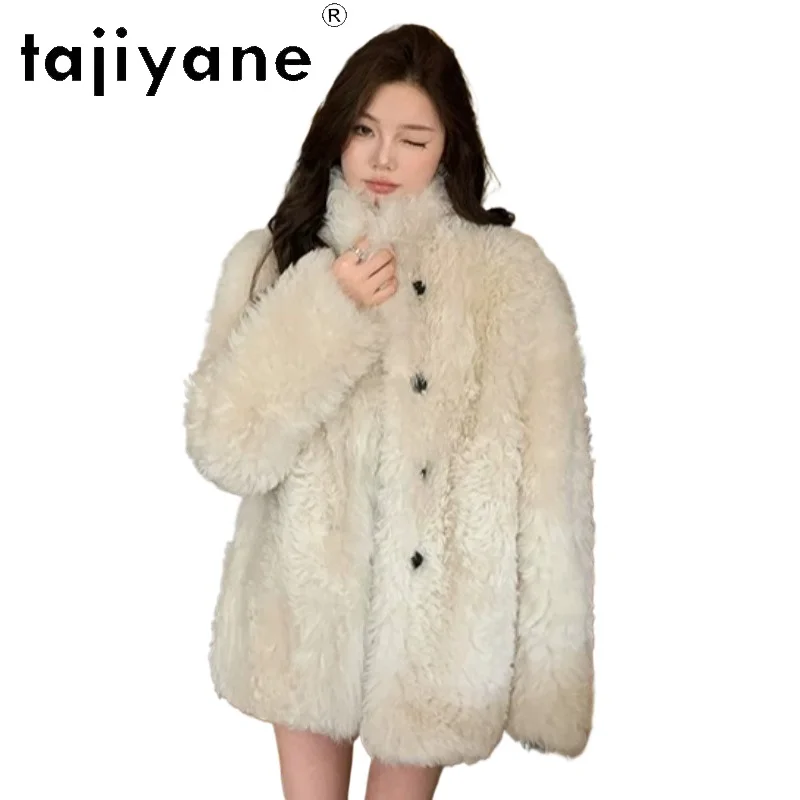 TAJIYANE Tuscan Shearling Fur Coat Women Luxury Real Fur Jacket Winter Coat Women Mid-length Jackets Loose Furry Tops Warm Шуба
TAJIYANE Tuscan Shearling Fur Coat Women Luxury Real Fur Jacket Winter Coat Women Mid-length Jackets Loose Furry Tops Warm Шуба