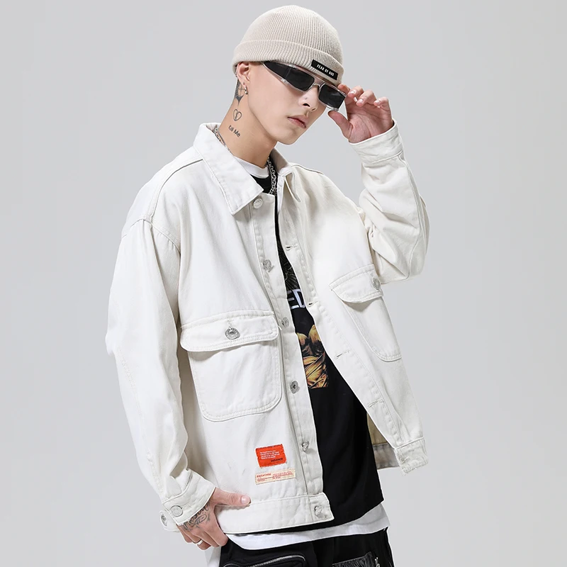 Men's Jacket Loose Fit Denim Lapel Crossbody Jacket Fashionable Youth Wear Regular Length Trendy Spring Denim Jacket Men
Men's Jacket Loose Fit Denim Lapel Crossbody Jacket Fashionable Youth Wear Regular Length Trendy Spring Denim Jacket Men