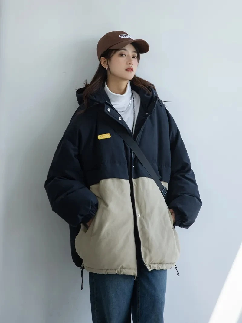Down Cotton Jacket Women Autumn Winter 2023 New Patchwork Long Cotton jackets Sophistication Fashion Casual Loose Parkas Womens
Down Cotton Jacket Women Autumn Winter 2023 New Patchwork Long Cotton jackets Sophistication Fashion Casual Loose Parkas Womens