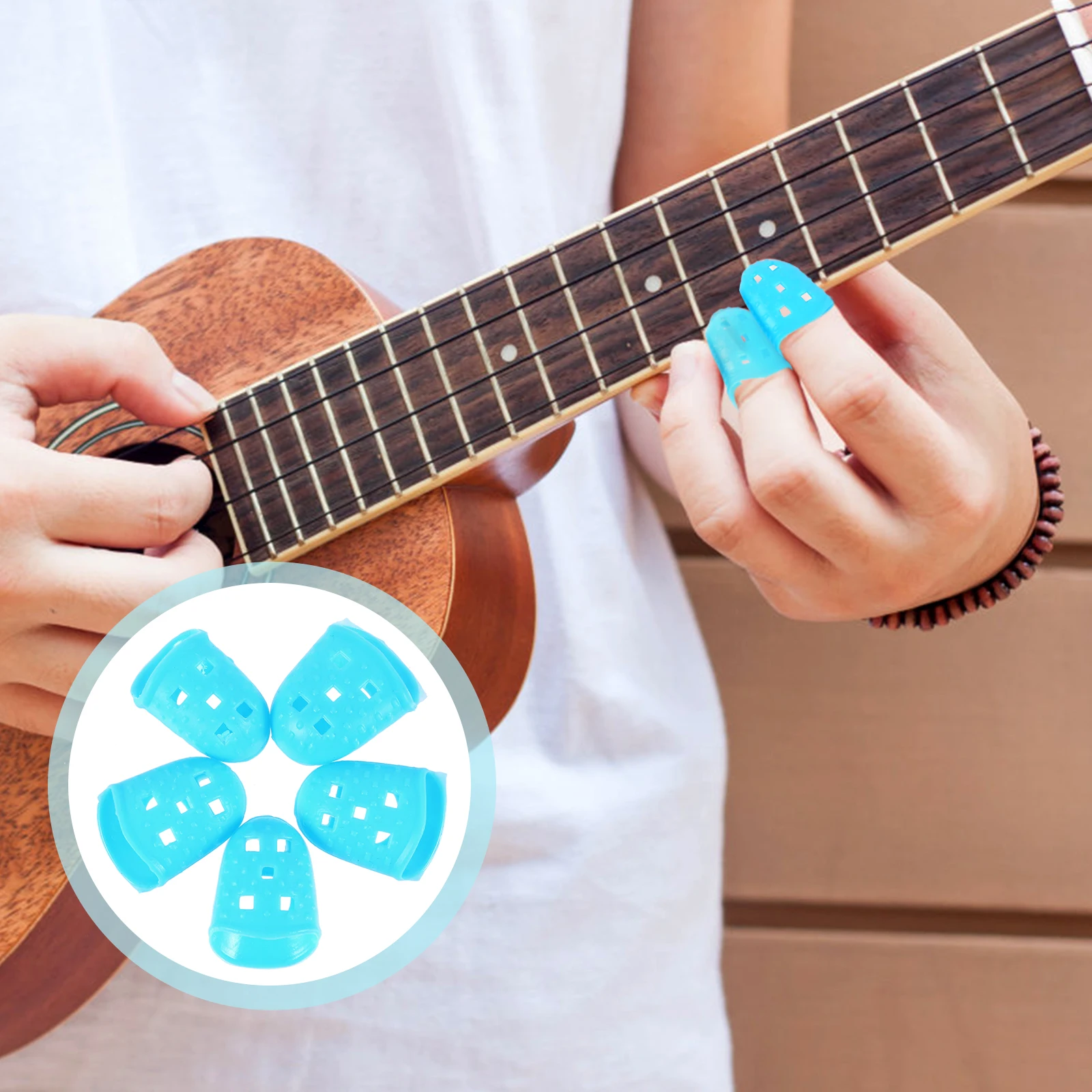 25 Pcs Finger Protector Guards Cot Protectors Cots Protection Sleeves Guitar Caps Pick
25 Pcs Finger Protector Guards Cot Protectors Cots Protection Sleeves Guitar Caps Pick
