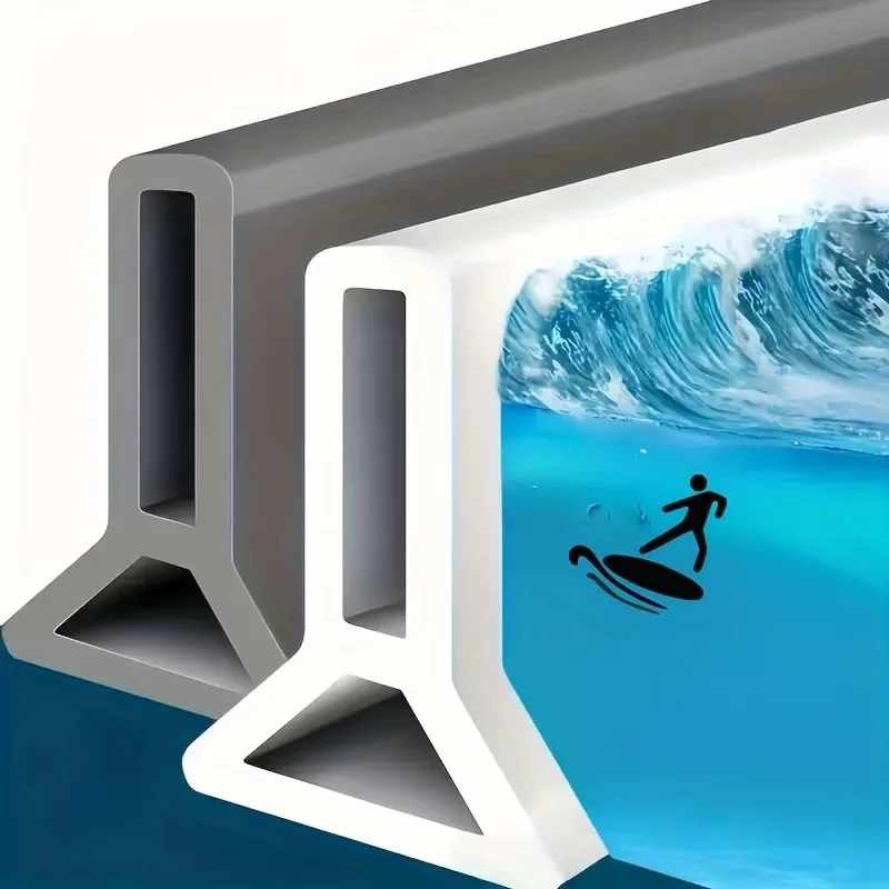 Shower Water Barrier Strip, Bathroom Floor Splash Guard, Wet Dry Separation Strip, Free to Cut & Easy to Install for Shower Room
Shower Water Barrier Strip, Bathroom Floor Splash Guard, Wet Dry Separation Strip, Free to Cut & Easy to Install for Shower Room