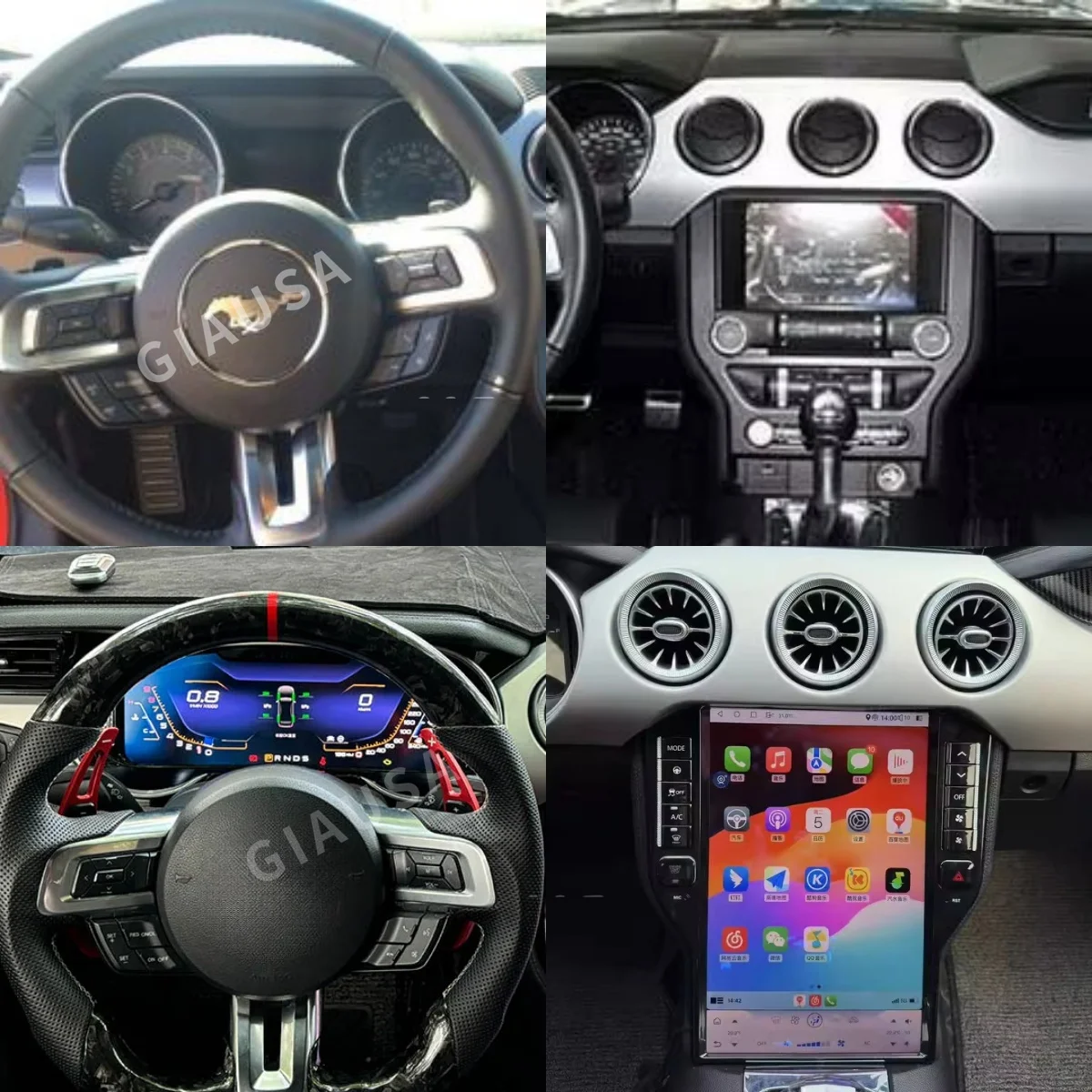 14.4" Style Screen For Ford Mustang 2015-2021 Dashboard Digital Cluster Android Auto Radio Navi Multimedia Player Stereo
14.4" Style Screen For Ford Mustang 2015-2021 Dashboard Digital Cluster Android Auto Radio Navi Multimedia Player Stereo