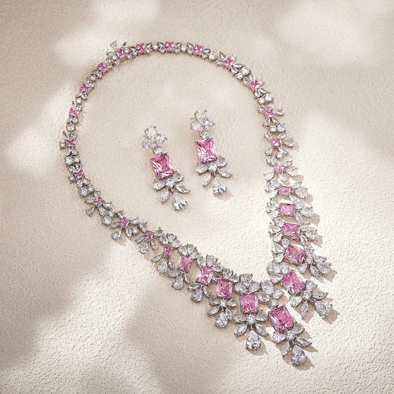 Pure 925 Sterling Silver Jewelry For Women Bohemia Design Wedding Jewelry Set High Quality Earrings Necklace Party Fine Jewelry
Pure 925 Sterling Silver Jewelry For Women Bohemia Design Wedding Jewelry Set High Quality Earrings Necklace Party Fine Jewelry