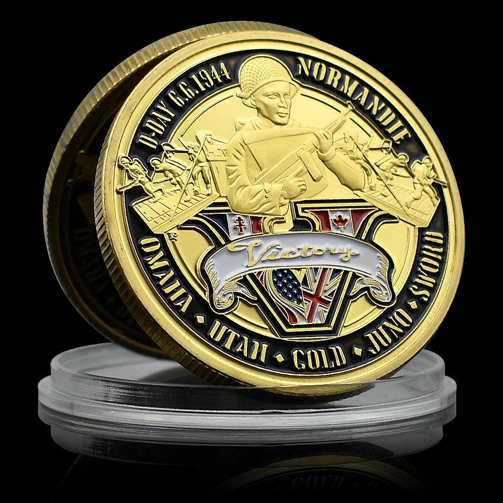1944.6.6 Normandy Landings Challenge Coin Commemorative Medal of Great Historical Events Desktop Metal Ornament Festival Gift
1944.6.6 Normandy Landings Challenge Coin Commemorative Medal of Great Historical Events Desktop Metal Ornament Festival Gift