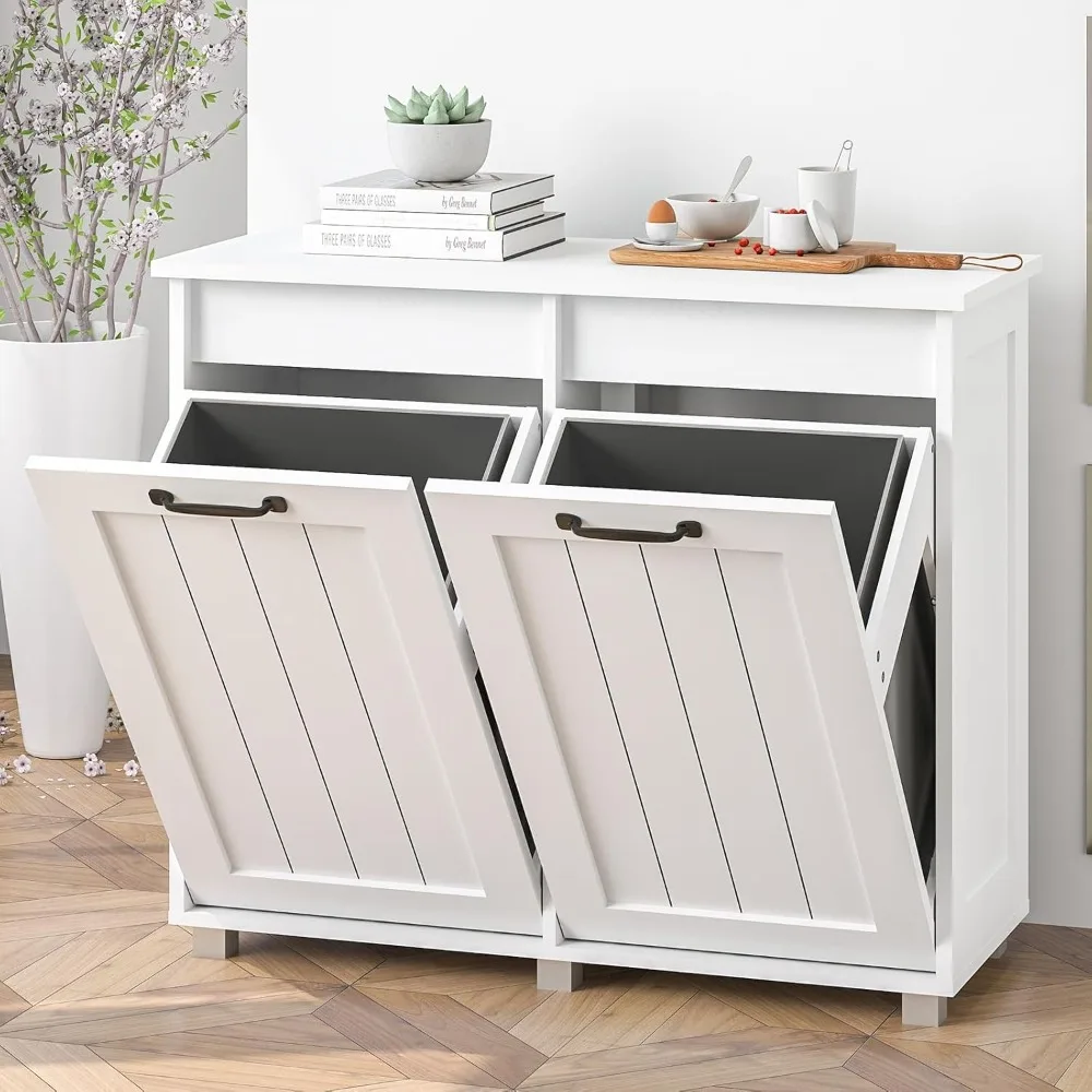 Double tilt trash can, multifunctional white hidden trash can, kitchen, bathroom, living room wooden trash can
Double tilt trash can, multifunctional white hidden trash can, kitchen, bathroom, living room wooden trash can