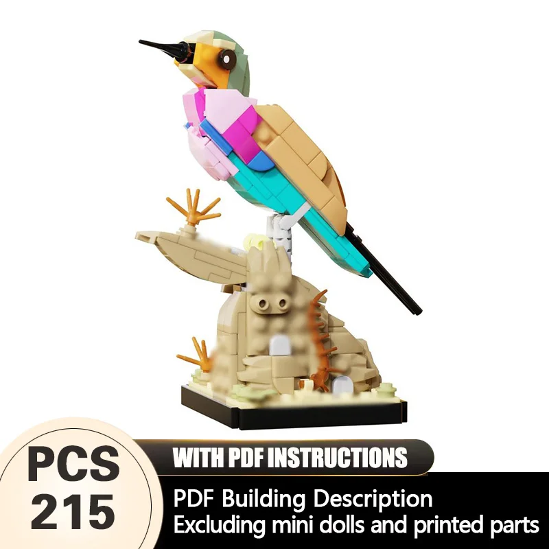 Creators Animal Series Model MOC Building Bricks Lilac-Breasted Roller Modular Technology Gifts Holiday Assemble Children Toys
Creators Animal Series Model MOC Building Bricks Lilac-Breasted Roller Modular Technology Gifts Holiday Assemble Children Toys