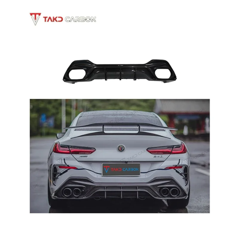 TAKD Carbon universal rear spoilers Dry Carbon Fiber Rear Bumper Lip Diffuser GEN 2 For BMW 8 Series G16 840 850
TAKD Carbon universal rear spoilers Dry Carbon Fiber Rear Bumper Lip Diffuser GEN 2 For BMW 8 Series G16 840 850