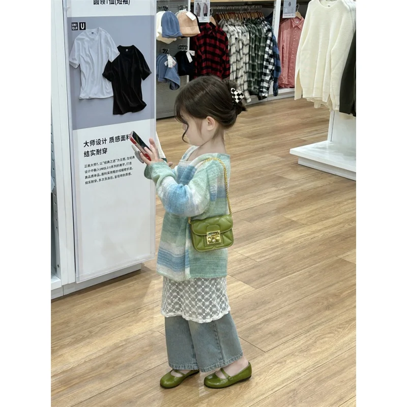 Kids' sweater2024Spring New Children's Clothing Young and Little Girls Gradient Loose Wool Thin Top Jeans
Kids' sweater2024Spring New Children's Clothing Young and Little Girls Gradient Loose Wool Thin Top Jeans