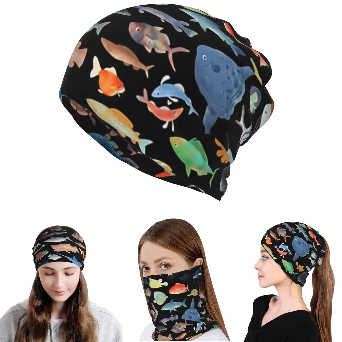 One Hundred Fish Ocean Life Scuba Diving Bandana Neck Cover Wrap Scarf Warm Cycling Scarf Beanies Hat for Men Women Adult Winter
One Hundred Fish Ocean Life Scuba Diving Bandana Neck Cover Wrap Scarf Warm Cycling Scarf Beanies Hat for Men Women Adult Winter