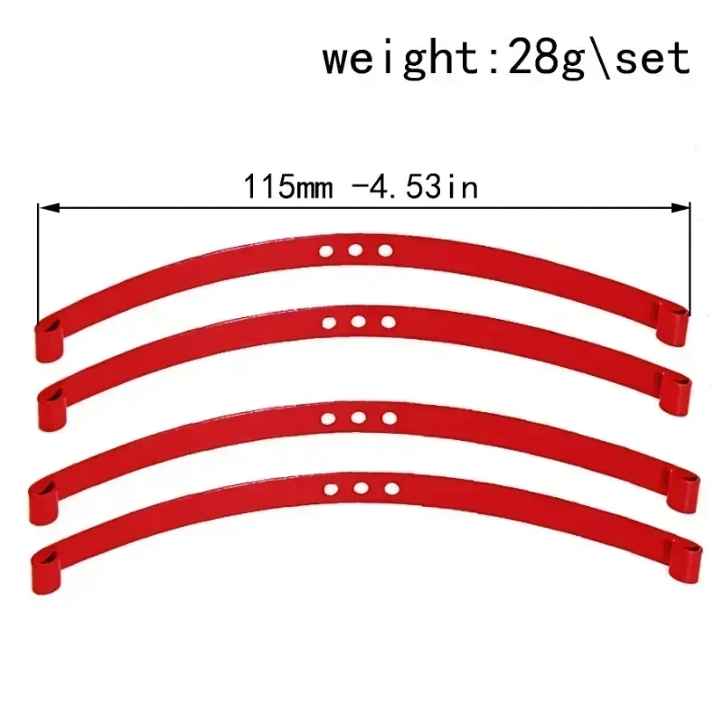 4pcs Super Soft Steel Front and Rear Axle Shock Absorber Leaf Springs for RC4WD TF2 1/10 RC Car Upgrade Parts Accessories
4pcs Super Soft Steel Front and Rear Axle Shock Absorber Leaf Springs for RC4WD TF2 1/10 RC Car Upgrade Parts Accessories