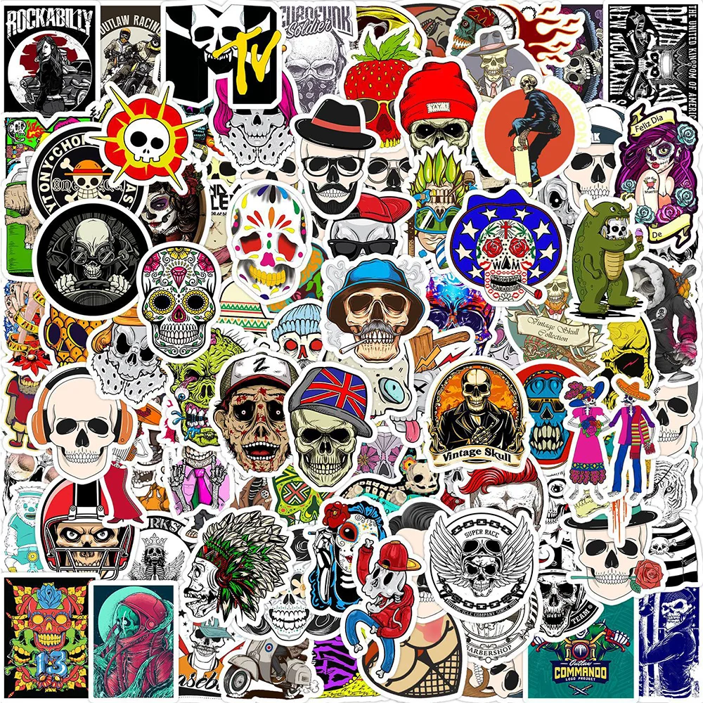 10/30/50/100pcs Horror Rock Skull Thriller Stickers Waterproof Graffiti Car Luggage Motorcycle Kids Decals Cool Sticker Packs
10/30/50/100pcs Horror Rock Skull Thriller Stickers Waterproof Graffiti Car Luggage Motorcycle Kids Decals Cool Sticker Packs