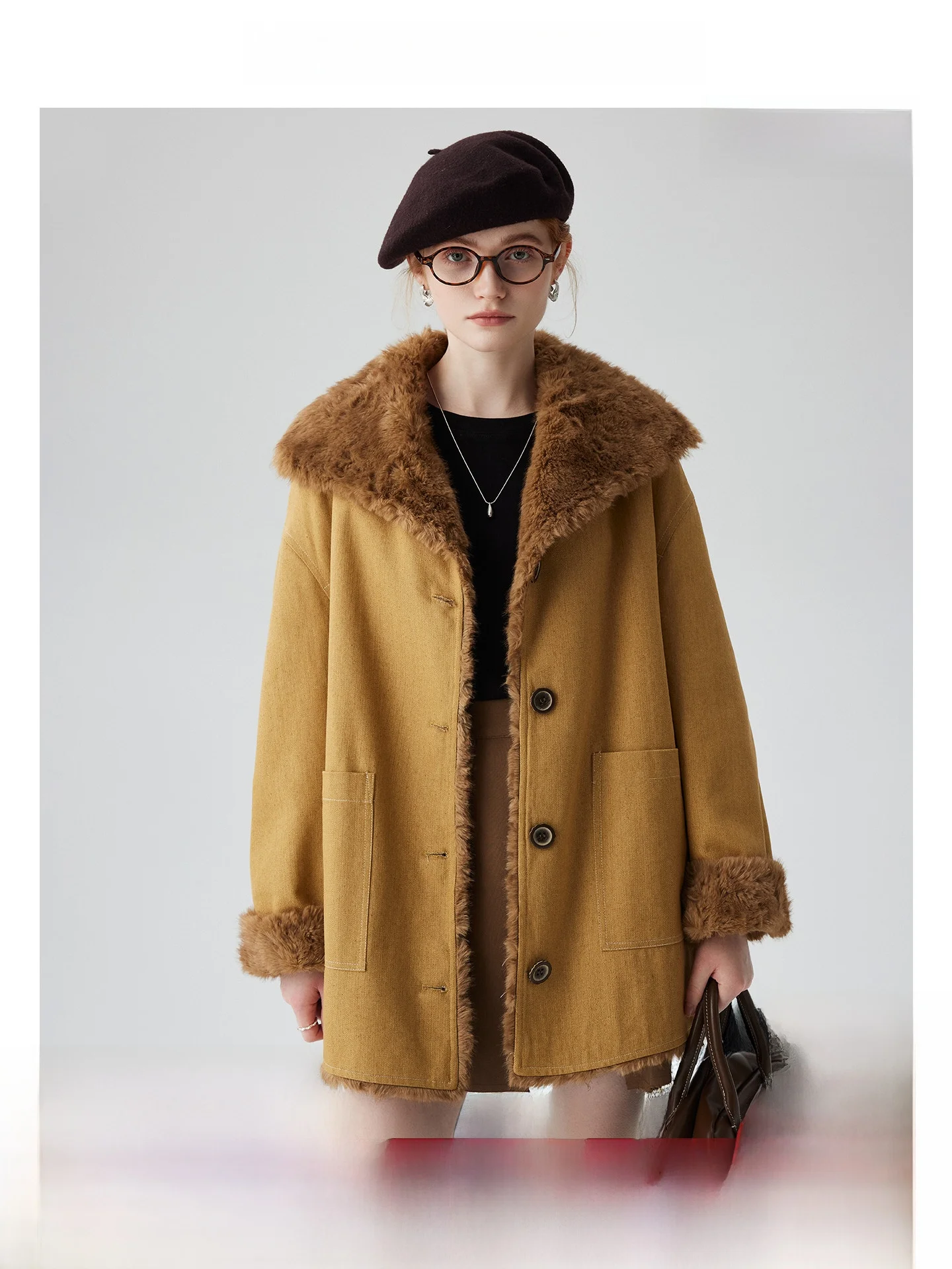 Eco-Friendly Fur Jaet Women's Winter New Sle Premium Feel Plu Parka Denim Coat Korean Commute Sle Long Sve Midi Coat
Eco-Friendly Fur Jaet Women's Winter New Sle Premium Feel Plu Parka Denim Coat Korean Commute Sle Long Sve Midi Coat