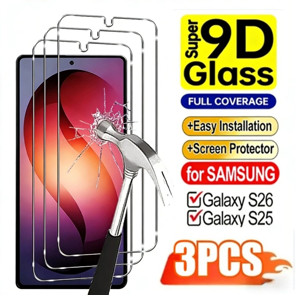 3Pcs Ultra Clear Tempered Glass for Samsung Galaxy S26 S25 S24 Ultra S25 S26 Edge S23 S22 S21 Plus Anti-Shatter Screen Protector
3Pcs Ultra Clear Tempered Glass for Samsung Galaxy S26 S25 S24 Ultra S25 S26 Edge S23 S22 S21 Plus Anti-Shatter Screen Protector