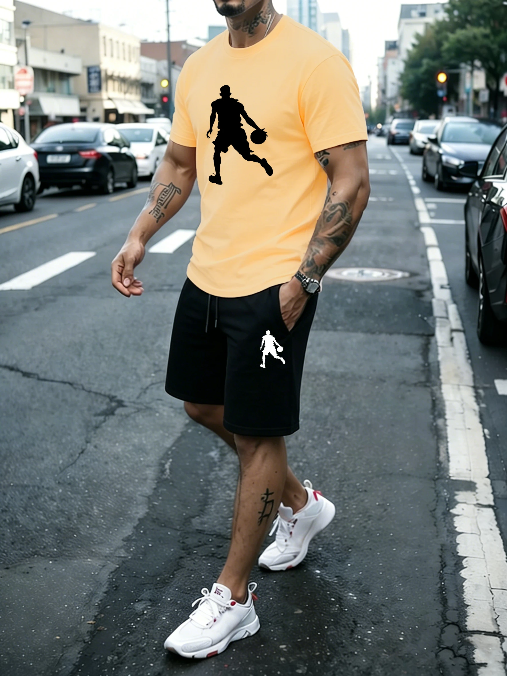 Basketball Playerprinting Cotton Summer Casual Tee Shirts Suit Men Breathable Stretch Short Pants Fashion Office Sportswear
Basketball Playerprinting Cotton Summer Casual Tee Shirts Suit Men Breathable Stretch Short Pants Fashion Office Sportswear