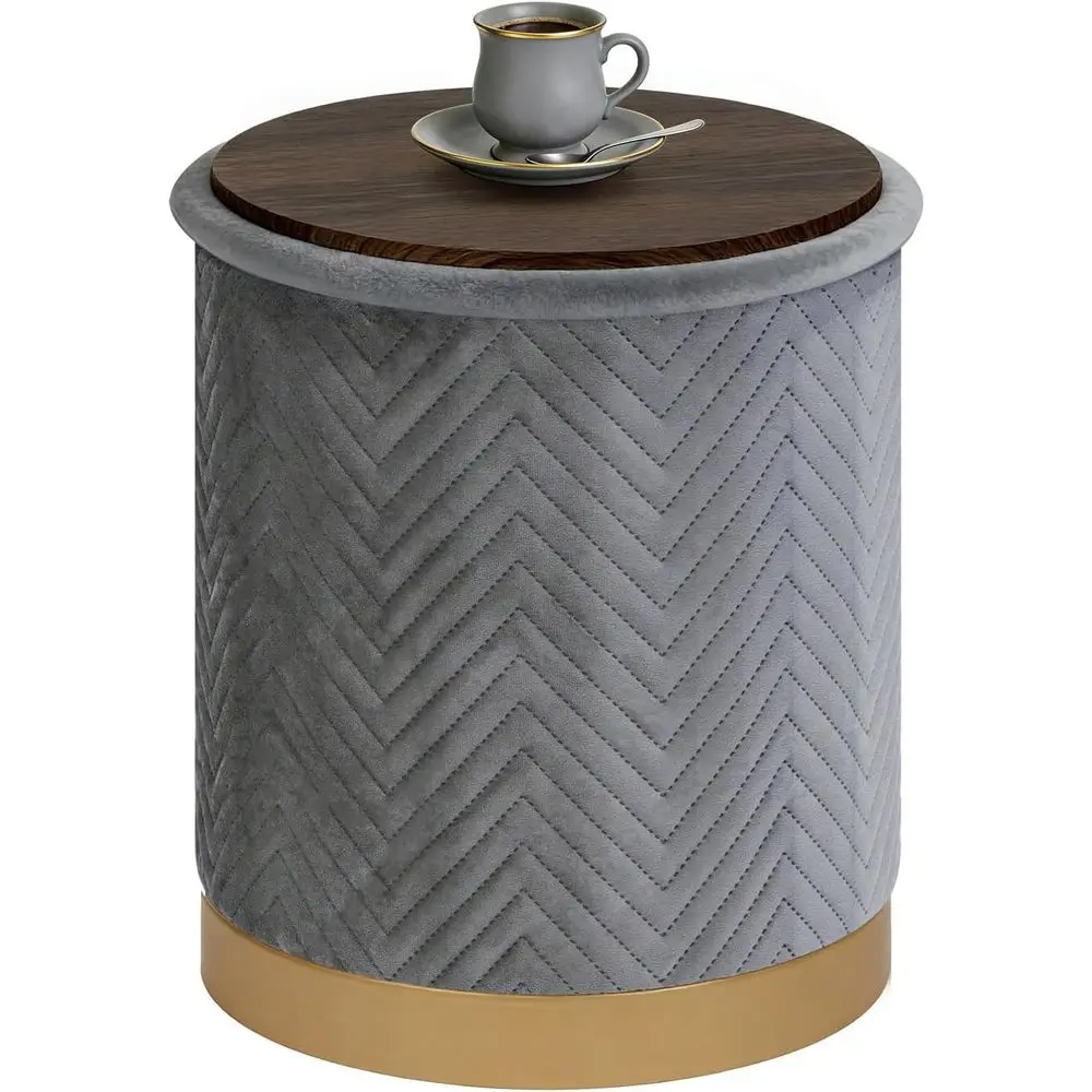 Ottoman with Stroage, Round Velvet Storage Ottoman with Gold Plating Base,oot Rest Stool or Dorm Room, Living Room
Ottoman with Stroage, Round Velvet Storage Ottoman with Gold Plating Base,oot Rest Stool or Dorm Room, Living Room