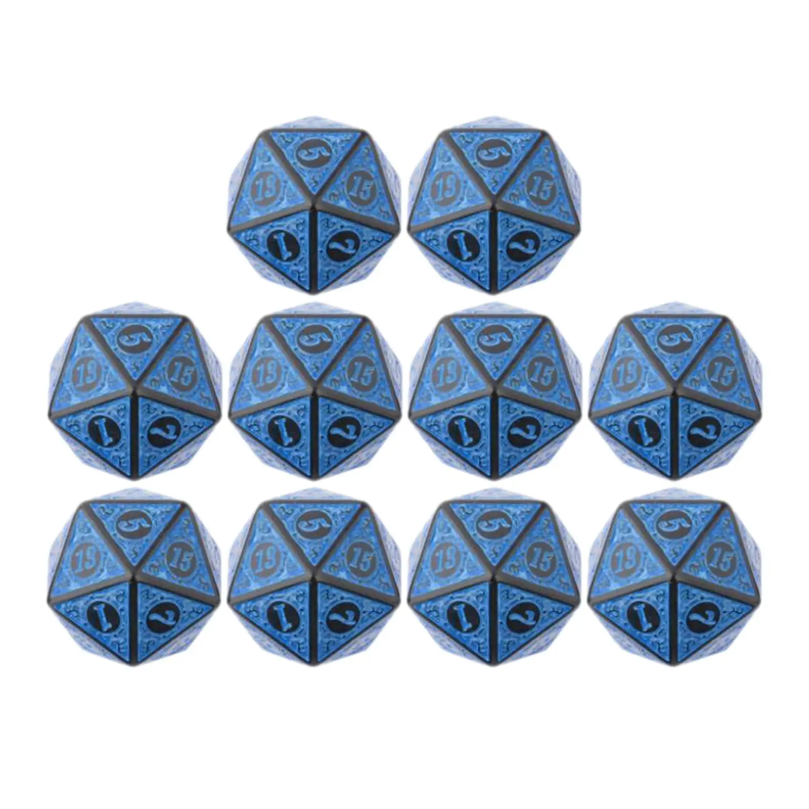 Polyhedral Dice English Letters Lightweight Set of 10 Unique Accessories Acrylic
Polyhedral Dice English Letters Lightweight Set of 10 Unique Accessories Acrylic