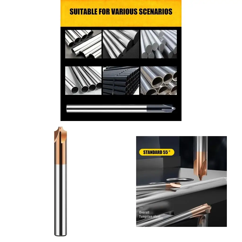 Chamfering Cutter 4 Flute Metal Stainless Steel Milling Cutter End Mill Cutter Deburring for Machining Manufacturing
Chamfering Cutter 4 Flute Metal Stainless Steel Milling Cutter End Mill Cutter Deburring for Machining Manufacturing