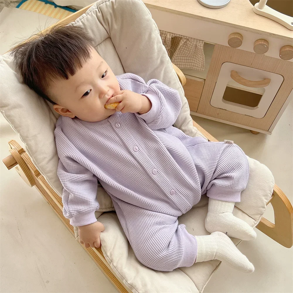 Newborn Baby Boy Waffle Jumpsuit Spring Autumn Girl Solid Bodysuits for Infants Cotton Casual Kids Clothes Boys Costumes
Newborn Baby Boy Waffle Jumpsuit Spring Autumn Girl Solid Bodysuits for Infants Cotton Casual Kids Clothes Boys Costumes
