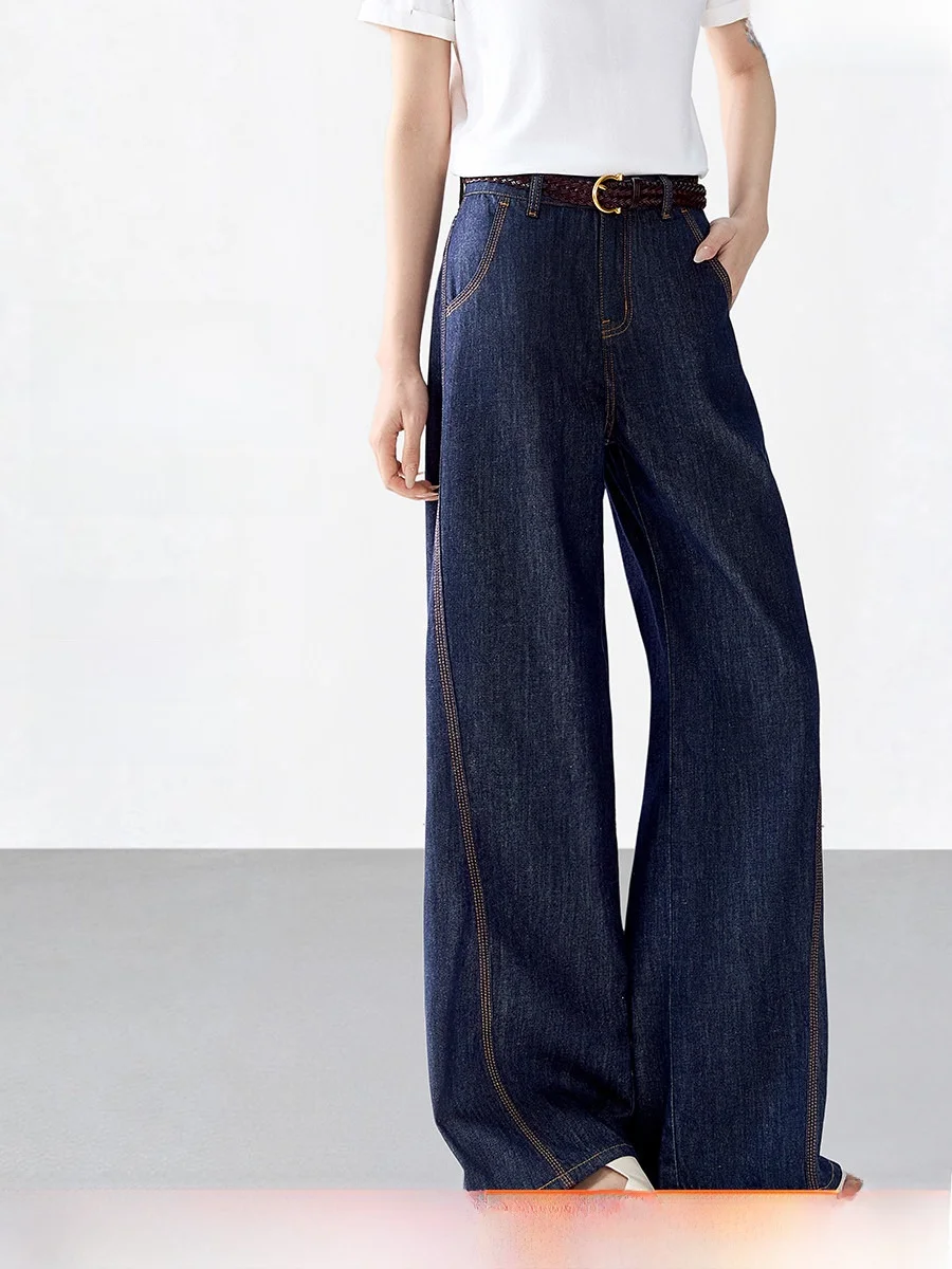 Mehaime Lazy Straight Leg Jeans Women's High Waist Cotton Vintage Spring New Style Loose Fit Wide Leg Denim Pants Breathable
Mehaime Lazy Straight Leg Jeans Women's High Waist Cotton Vintage Spring New Style Loose Fit Wide Leg Denim Pants Breathable