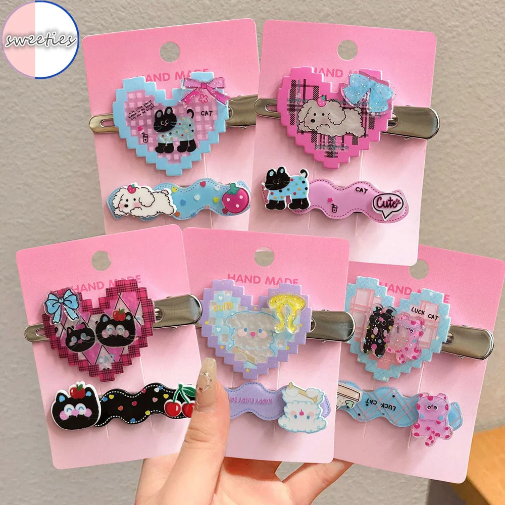 Y2k Retro Cat Acrylic Hairpins Pink Sweet Cat Girl Bangs Hairpins Fashionable Ladies Hair Accessories
Y2k Retro Cat Acrylic Hairpins Pink Sweet Cat Girl Bangs Hairpins Fashionable Ladies Hair Accessories
