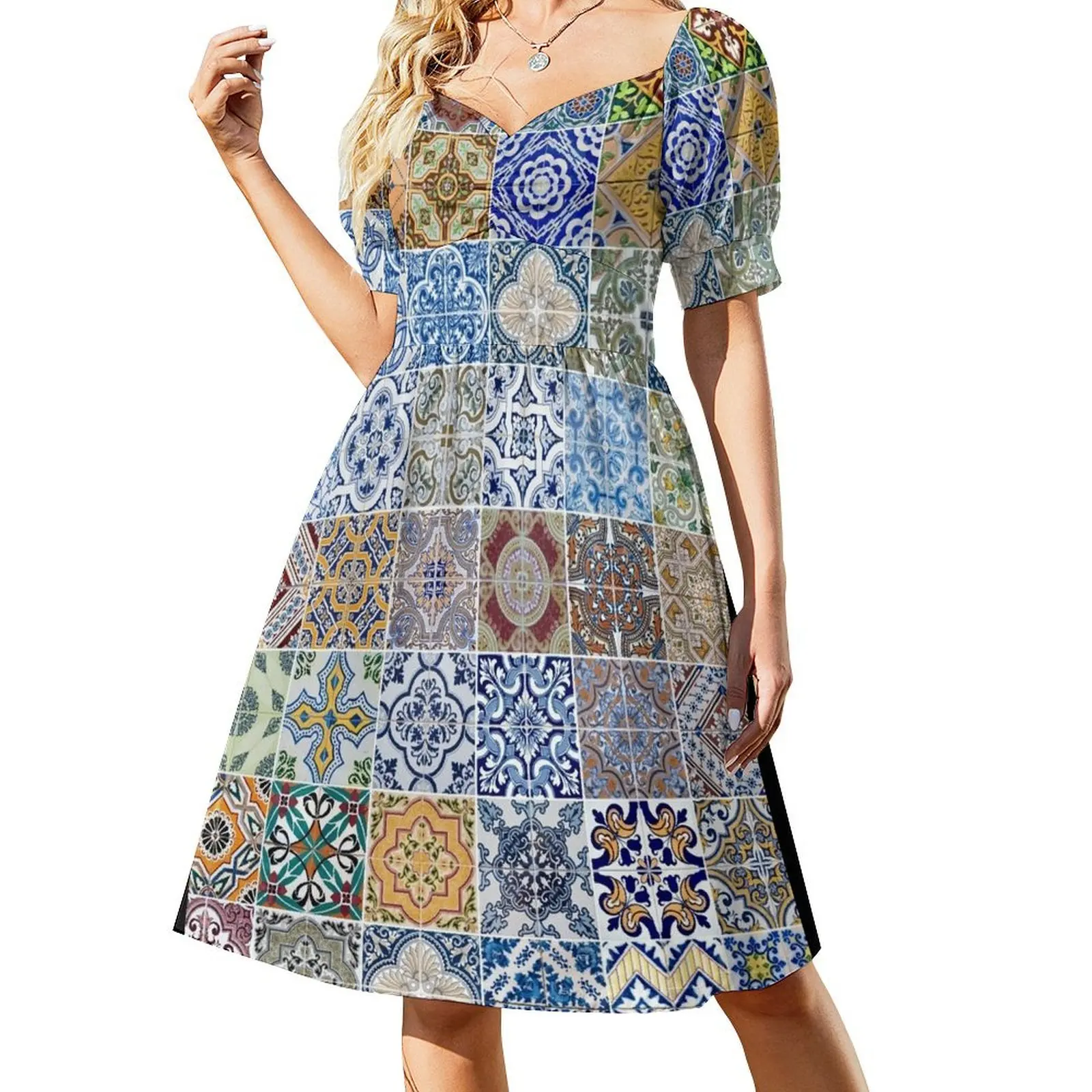 Set of 48 ceramic tiles patterns Short Sleeved Dress long dresses for women elegant chic women dresses promotion Dress
Set of 48 ceramic tiles patterns Short Sleeved Dress long dresses for women elegant chic women dresses promotion Dress