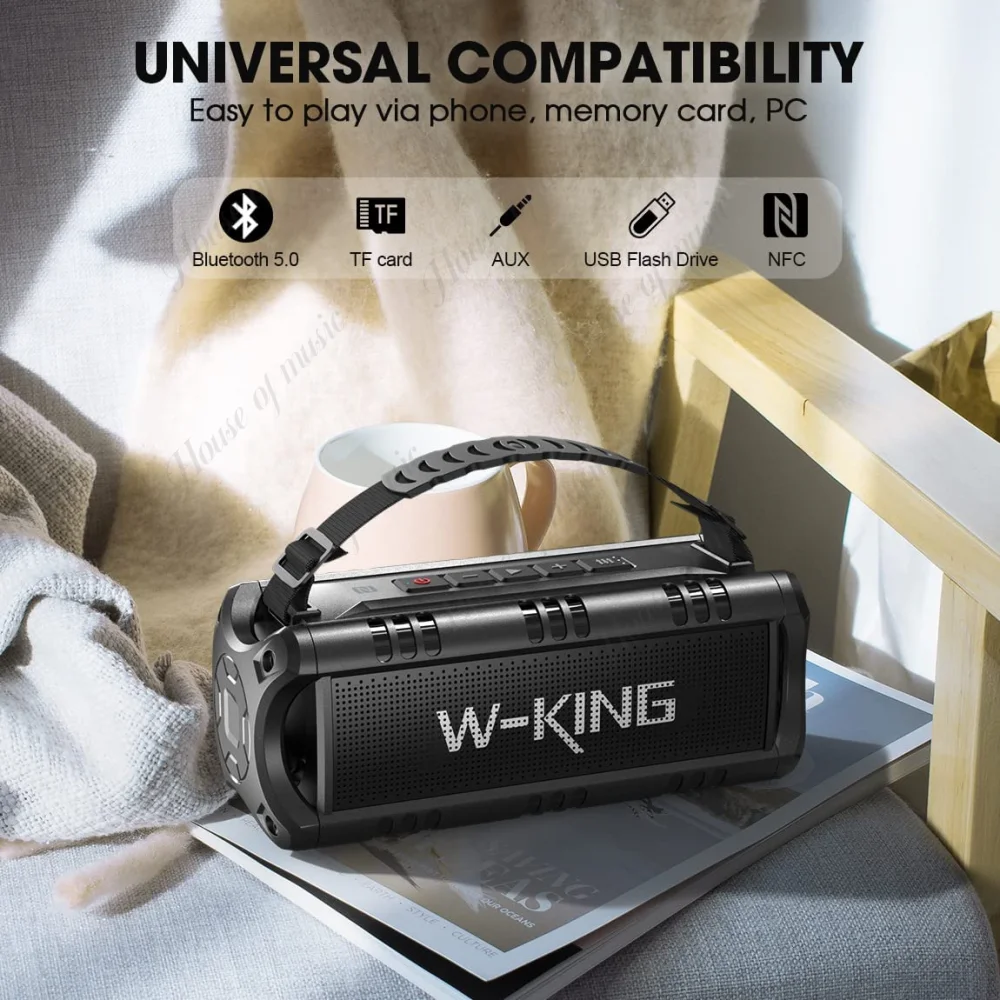 w-king D8 mini Bluetooth Wireless Speakers Boombox Outdoor Portable Subwoofer High Power High-quality Stereo With NFC TWS Tandem
w-king D8 mini Bluetooth Wireless Speakers Boombox Outdoor Portable Subwoofer High Power High-quality Stereo With NFC TWS Tandem