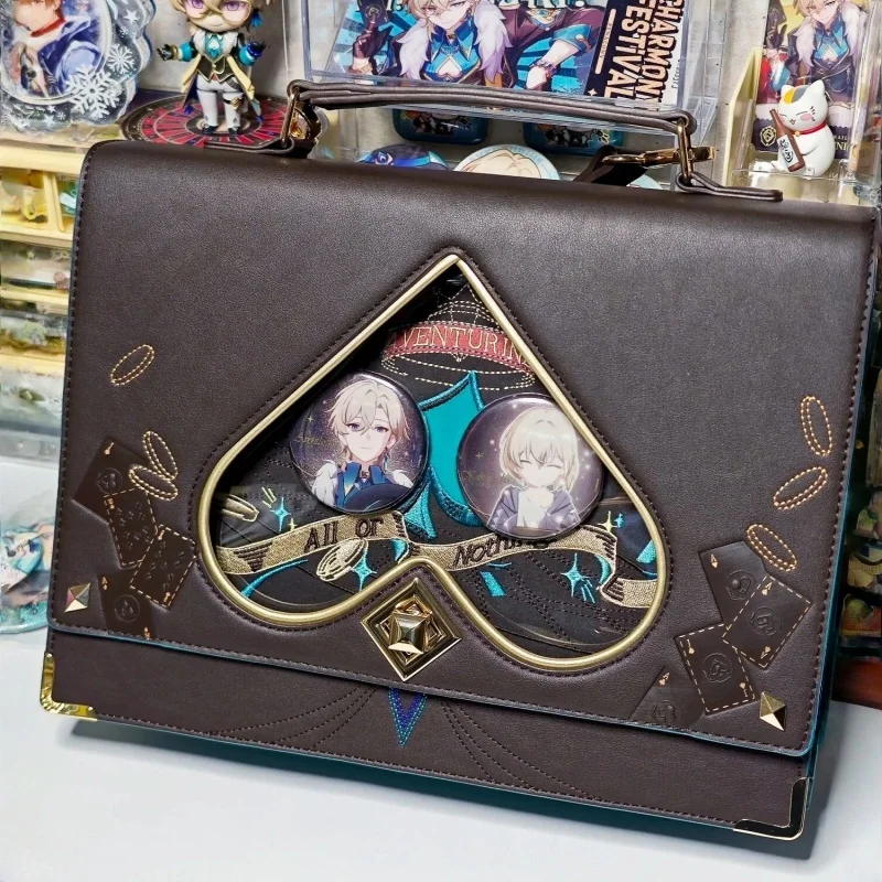 Honkai Star Rail Авантюрин Тема Doujin Косплей Сумка на плечо Официальная серия MiHoYo Impression Подарок для фанатов аниме
Honkai Star Rail Авантюрин Тема Doujin Косплей Сумка на плечо Официальная серия MiHoYo Impression Подарок для фанатов аниме