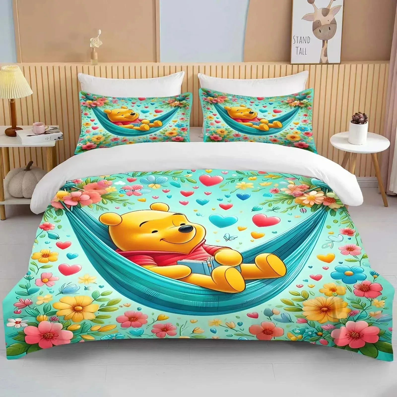 Winnie The Pooh Bed Covers Bedding Set,Cartoon Bear Cover Modern Printed 2/3-Piece Set 1 Bed Cover,Birthday Gifts
Winnie The Pooh Bed Covers Bedding Set,Cartoon Bear Cover Modern Printed 2/3-Piece Set 1 Bed Cover,Birthday Gifts