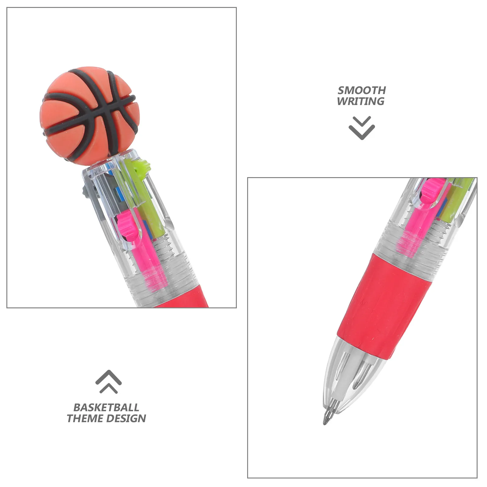 12pcs 4-in-1 Mini Basketball Cartoon Pens, Multicolored Ballpoint Pens for Kids Birthday Party Favors, Sports Theme Stationery
12pcs 4-in-1 Mini Basketball Cartoon Pens, Multicolored Ballpoint Pens for Kids Birthday Party Favors, Sports Theme Stationery