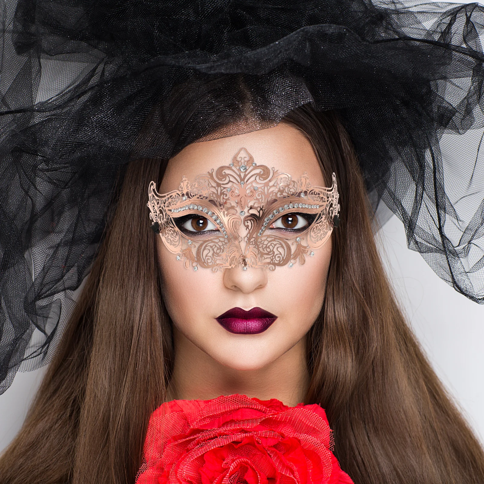 Rhinestone Masquerade Masks Women Halloween Costume Party Decorative Cosplay Elegant Metal Lace For Ball Photoshoot Lightweight
Rhinestone Masquerade Masks Women Halloween Costume Party Decorative Cosplay Elegant Metal Lace For Ball Photoshoot Lightweight